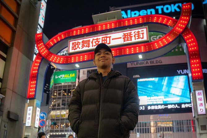Tokyo Portrait Tour with a Professional Photographer - Kabukicho’s large signs and sharper contrast