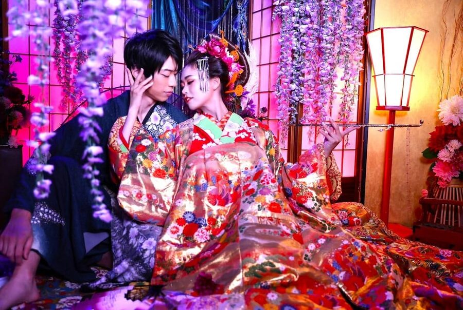 Tokyo: Private Makeover Photography Studio in Luxury Kimono - Hair and makeup with Yoko, Momoko, and the studio team