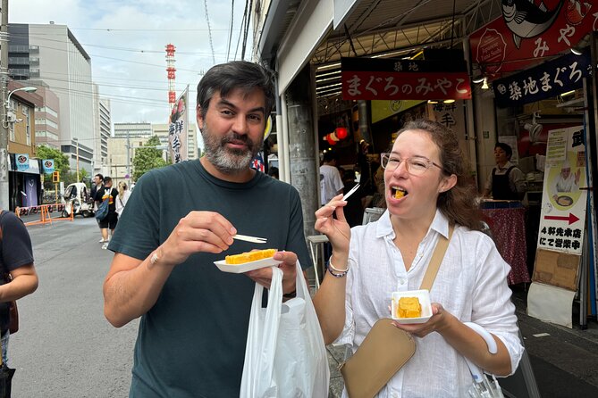 Tokyo: Private Tsukiji Fish Market Tour with 3 food stops - Three Tastings in Tsukiji Outer Market