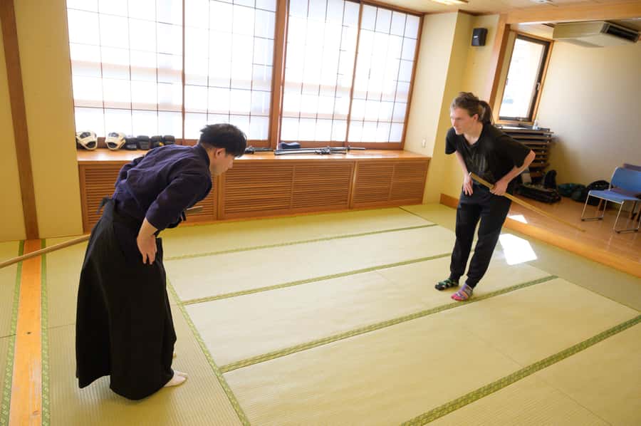 Tokyo: Samurai Adventure! Authentic Sword Experience - Practicing with Dai, Kume, and the class