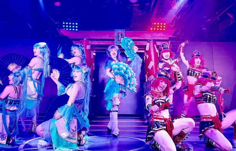 Tokyo: Samurai Restaurant Show Ticket with 2 Drinks - Neon Lights, Loud Music, and Sensory Overload