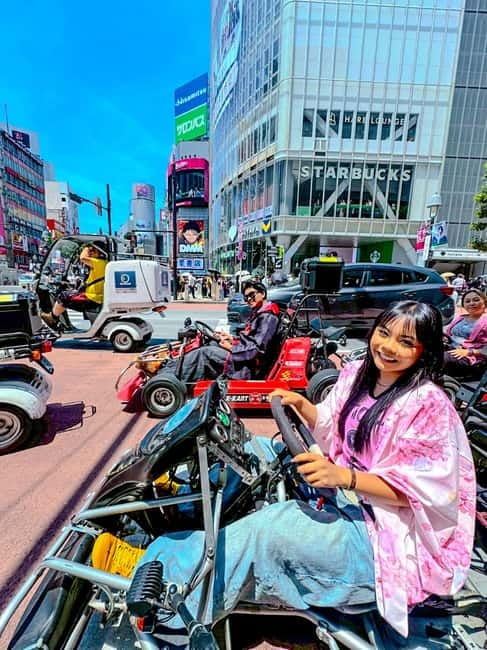 Tokyo: Shibuya and Shinjuku Streets Guided Go-Karting Tour - Costumes, photos, and the practical value of the package