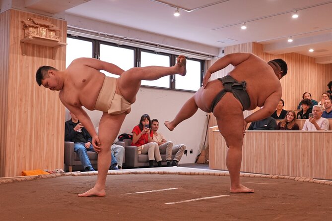 Tokyo Shinjuku Sumo Show & Experience with Photo - The dohyō challenge puts you in the story