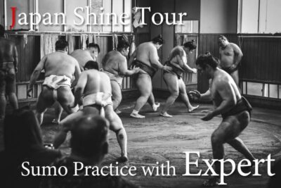 Tokyo: Sumo Morning Practice with journalists. Not fake show - Meeting in Ryogoku and getting ready for the stable
