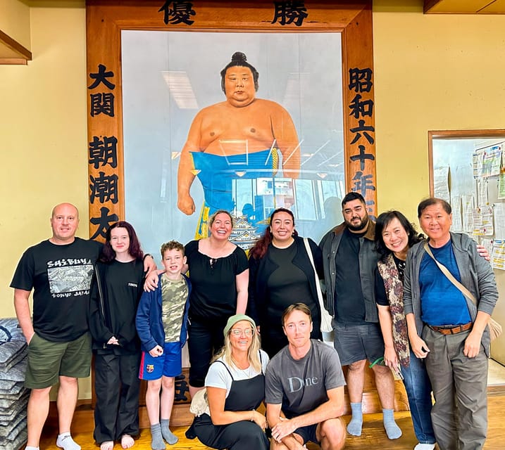 Tokyo: Sumo Morning Practice with journalists. Not fake show - The guide turns observation into understanding