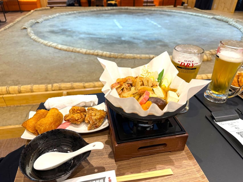 Tokyo: Sumo Show Experience with Chicken Hot Pot and a Photo - The best-of-three match