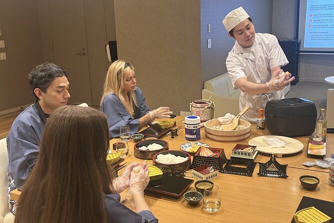 Tokyo Sushi Making Class : Sake Ceremony & Matcha Experience