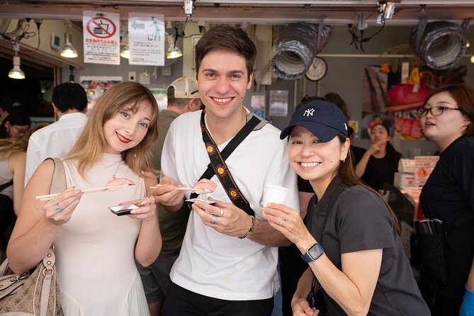 Tokyo: Tsukiji Fish Market Seafood & Street Eats - Tsukiji Jogai Market, one hour of stalls and snacks