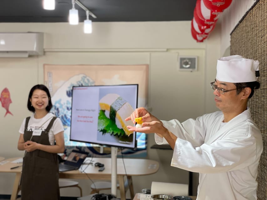 Tokyo: Tsukiji Fish Market Sushi Making Class with Pro Chef - The best part is eating your own work