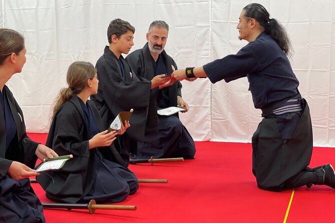 Train in Samurai Swordsmanship and Defeat the Demon in Tokyo - Wearing samurai clothing and setting the scene