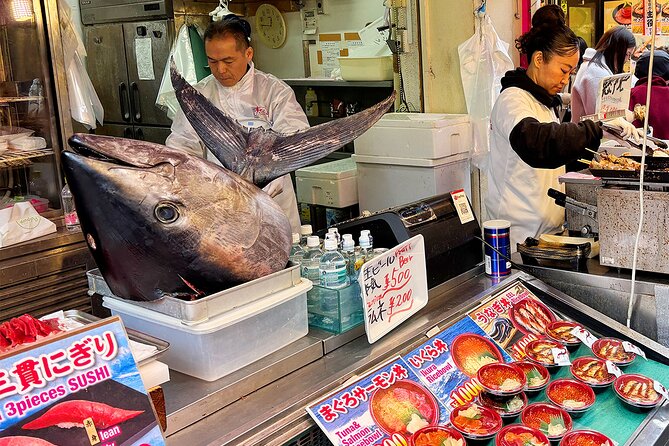 Tsukiji Fish Market: Street Food Tour with Tasting - Tsukiji Jogai Market, where the tasting begins