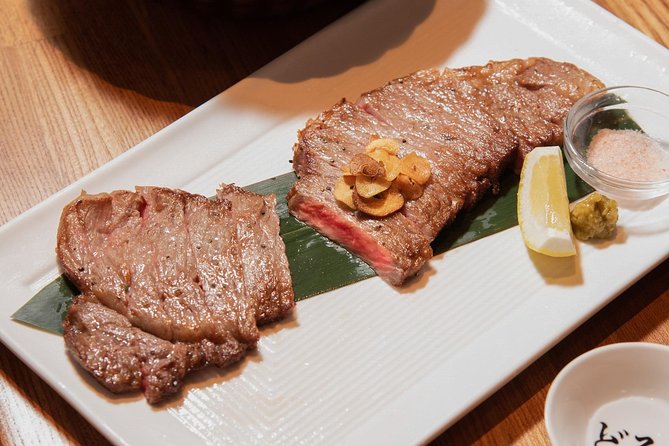 Wagyu & Sake Pairing in Shinjuku – Steak, Shabu-Shabu & More - The sample menu, from beef tongue to sake dessert