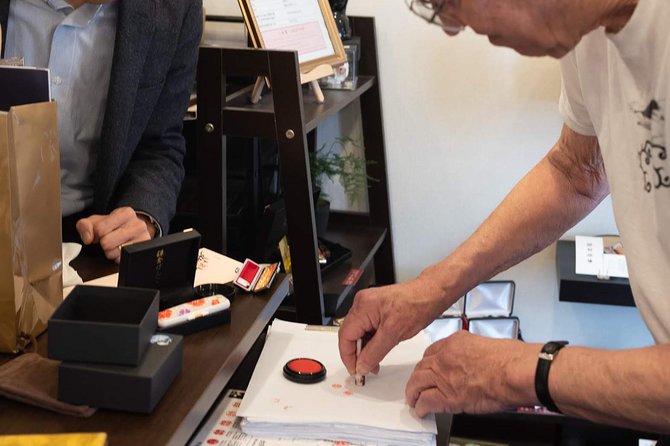 Your Own HANKO Name Seal Activity in Kamakura. - Turning your name into katakana